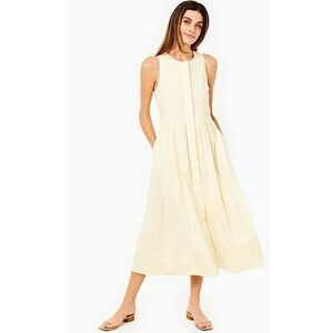 Addison Bay Cream Midi Dress